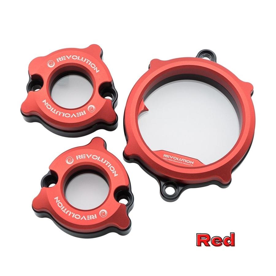 ホンダ グロム/Monkey共通クリアシリンダーヘッド+サイドカバー+バルブタップセット/ Honda Grom Monkey125