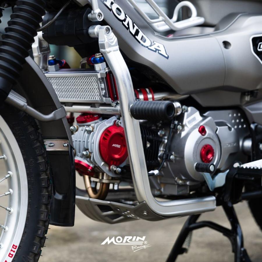 ホンダ 新型ハンターカブ用アルミ製超軽量エンジンガード V2[シルバー