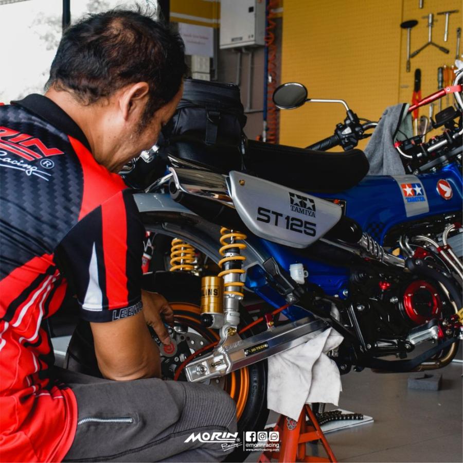 ホンダ ダックス DAX125用高剛性アルミ製スイングアーム MORIN RACING