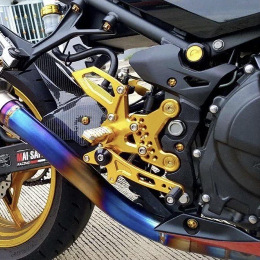 Ninja Ninja400 バックステップ リアセット CNC削り出し Moritech 多段