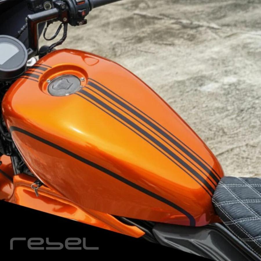 レブル MAXNUS HONDA レブル250/500用カスタムタンクカバー オレンジ
