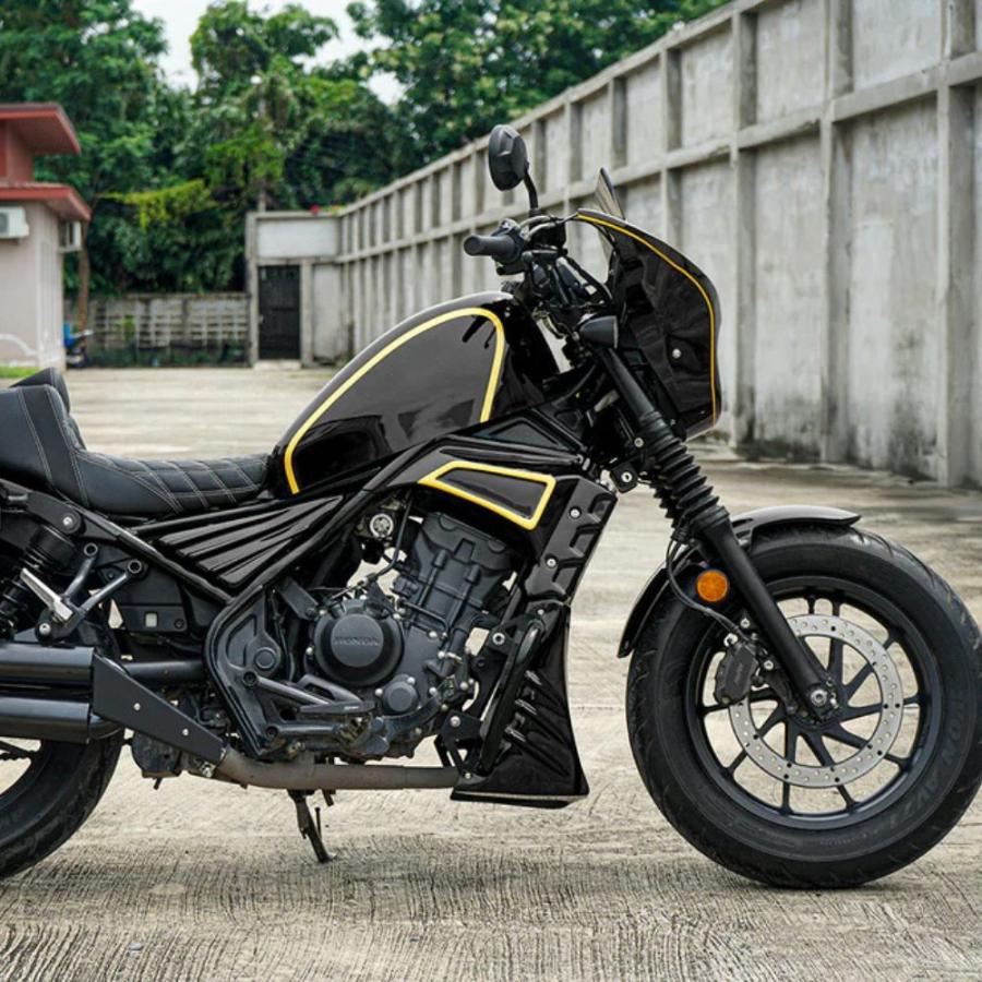 レブル MAXNUS HONDA レブル250/500用カスタムタンクカバー ブラック
