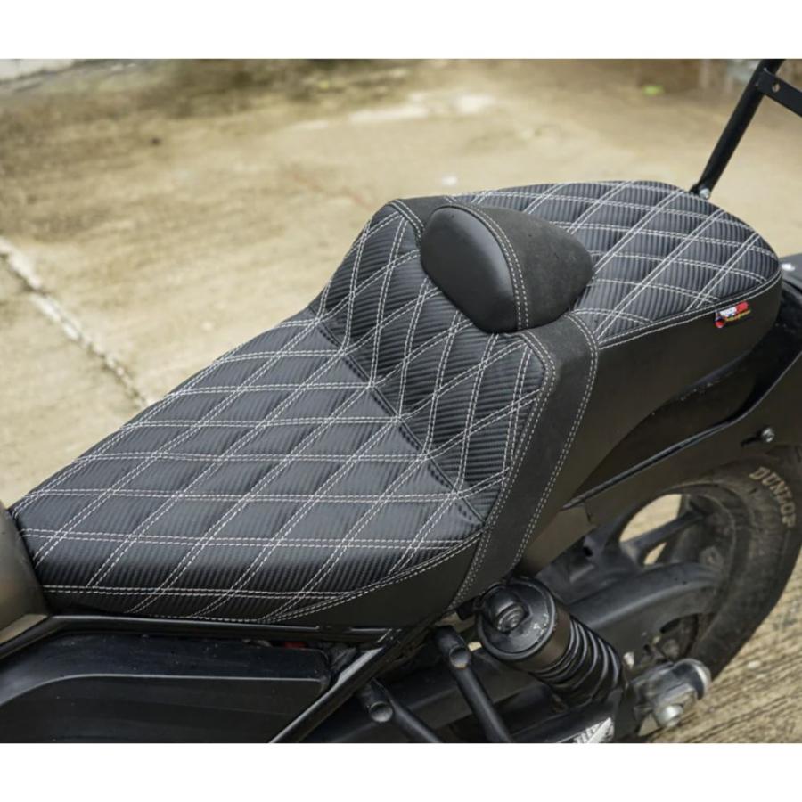 レブル250 カスタムシ―ト レブル MAXNUS HONDA Rebel 250/500 専用 カスタムシート ダイヤ