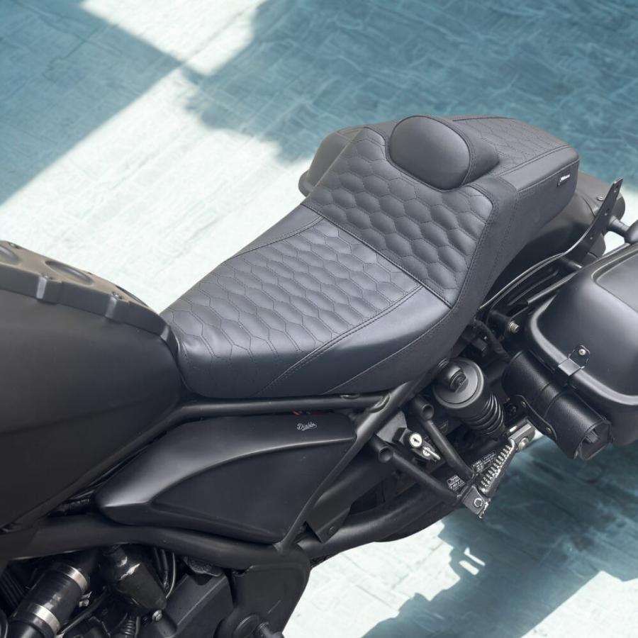 MAXNUS HONDA Rebel 250/500 専用 カスタムシート PMRacing ミニバック