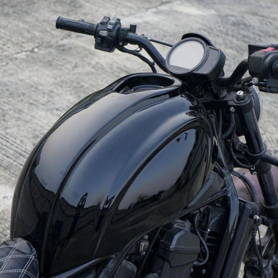 ホンダ MAXNUS レブル1100 カスタムタンクカバー グロスブラック