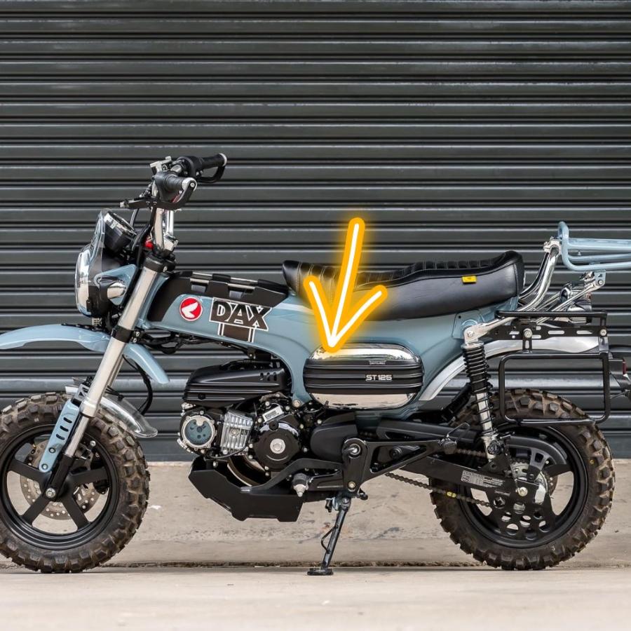 ホンダ ダックス125 ST125 DX013 サイドカバー マットブラック ホンダ（HONDA） モトロード ダックス ST125 サイドカバー マット