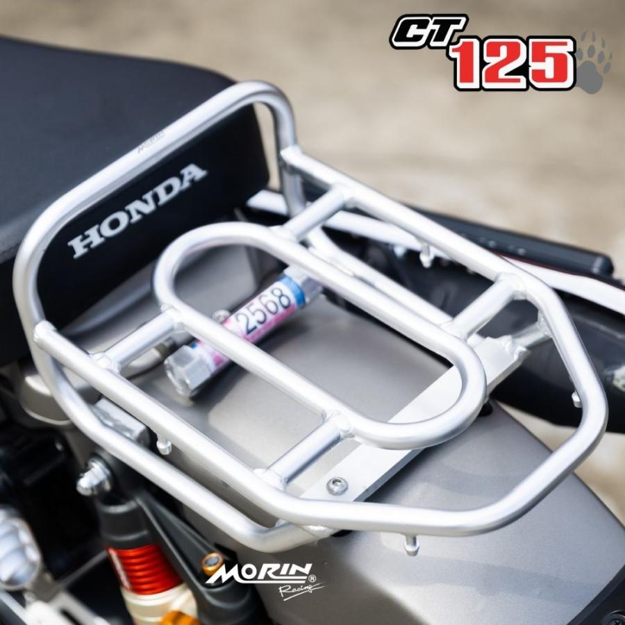 ホンダ ハンターカブ CT125用アルミ製超軽量リアキャリア [マット 