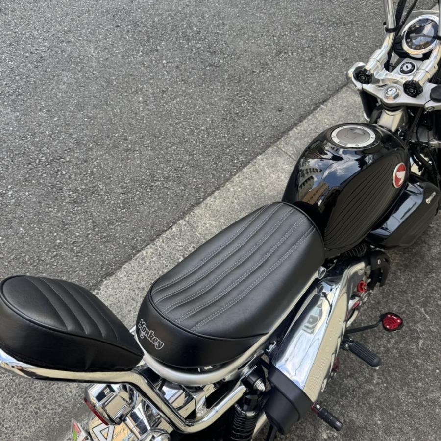 A型モンキーブラックシート モンキー125 シート ミックスパターン Diabolus ブラック K