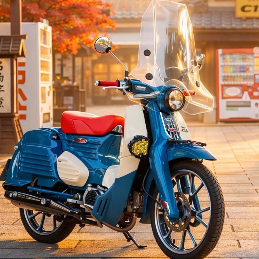 スーパーカブ MotolordD ホンダ スーパーカブC125 大型スクリーン