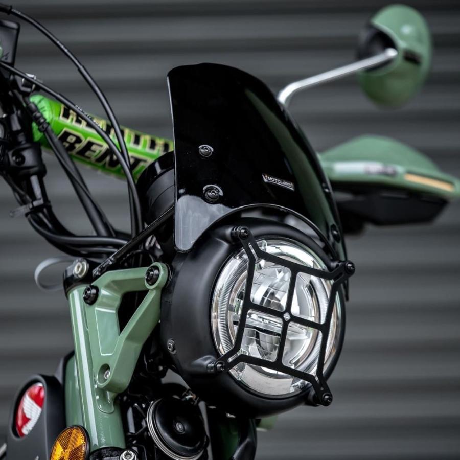 ホンダ ハンターカブ CT125用V4 #2 ブラック ウインドシールド/ MOTOLORDD WINDSHIELD V4 #2 for HONDA CT125 JA65の画像