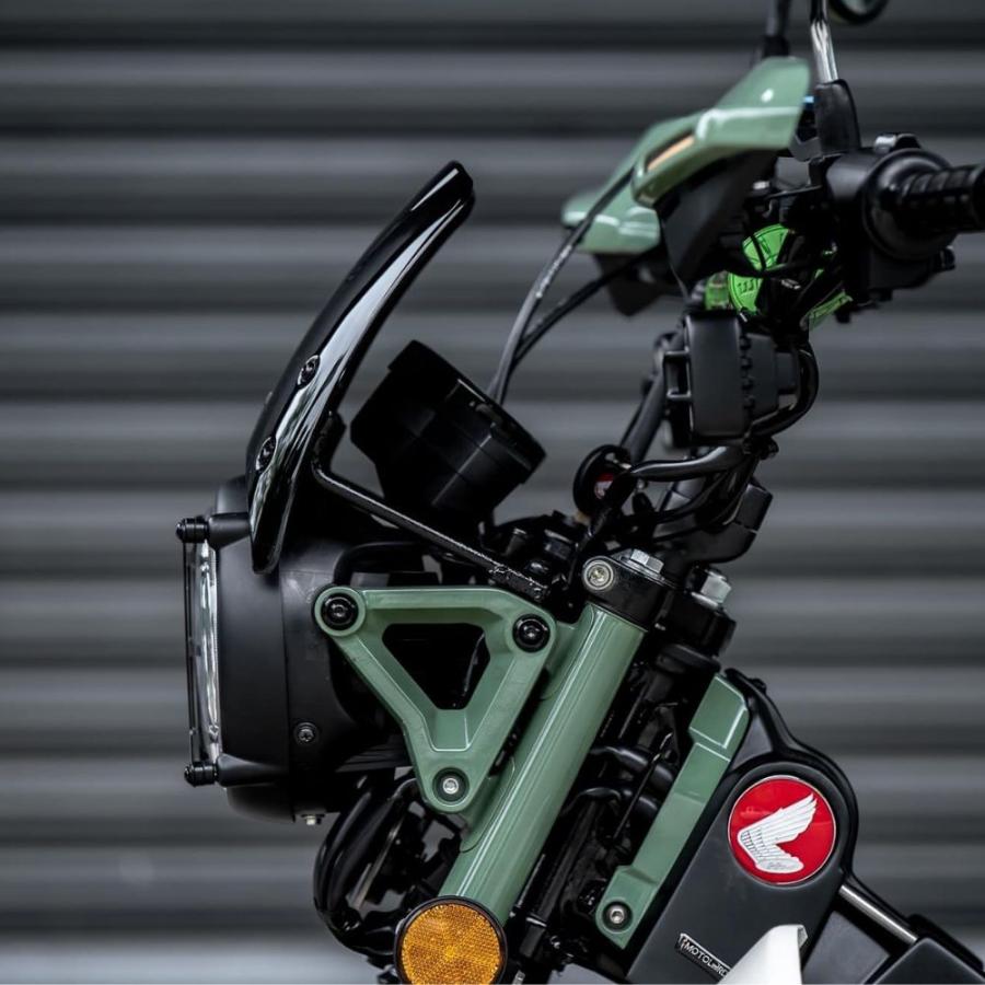 ホンダ ハンターカブ CT125用V4 #2 ブラック ウインドシールド/ MOTOLORDD WINDSHIELD V4 #2 for HONDA CT125 JA65の画像