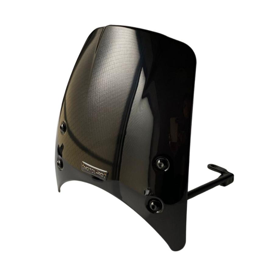 ホンダ ハンターカブ CT125用V4 #2 ブラック ウインドシールド/ MOTOLORDD WINDSHIELD V4 #2 for HONDA CT125 JA65の画像