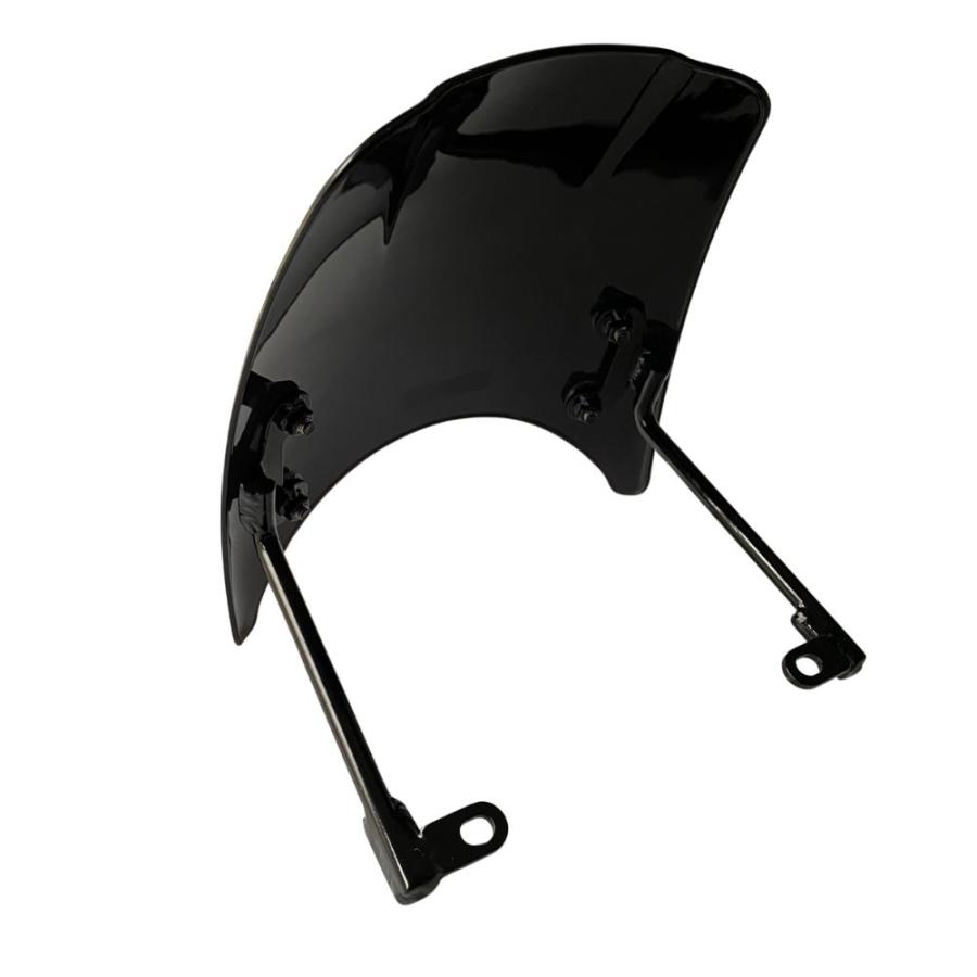 ホンダ ハンターカブ CT125用V4 #2 ブラック ウインドシールド/ MOTOLORDD WINDSHIELD V4 #2 for HONDA CT125 JA65の画像
