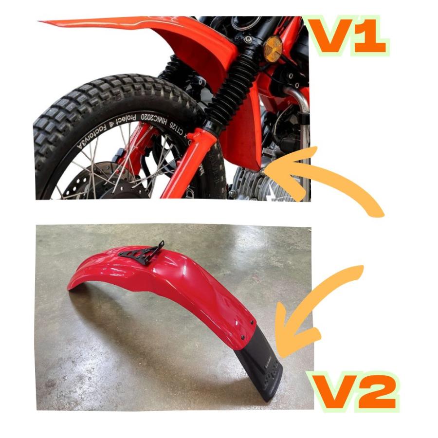 MotolordD ホンダ ハンターカブ CT125用 モタードフェンダーV2