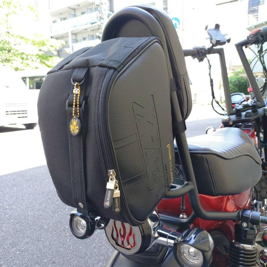 ブルー】ホンダ ダックス125用 センターキャリアバッグ/モトロード