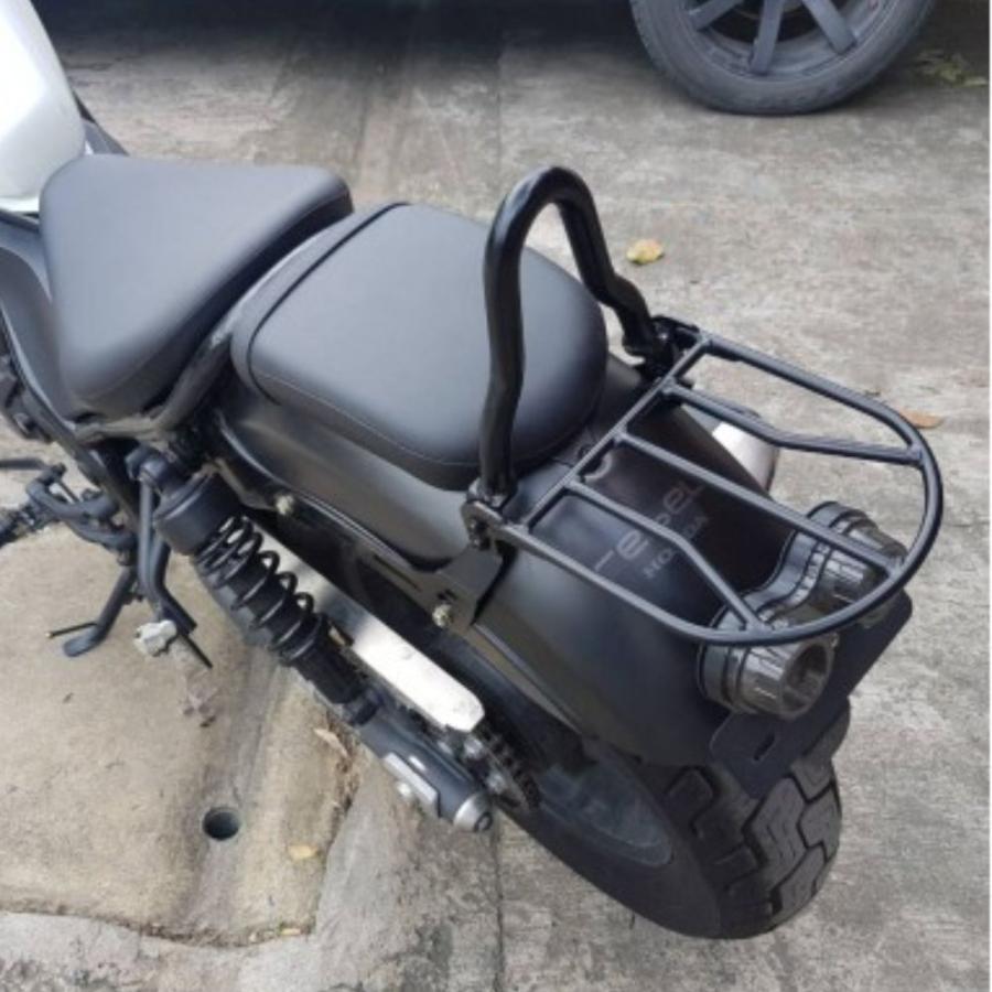 ホンダ レブル250/500用リアラック付きシーシーバー / MotolordD Honda