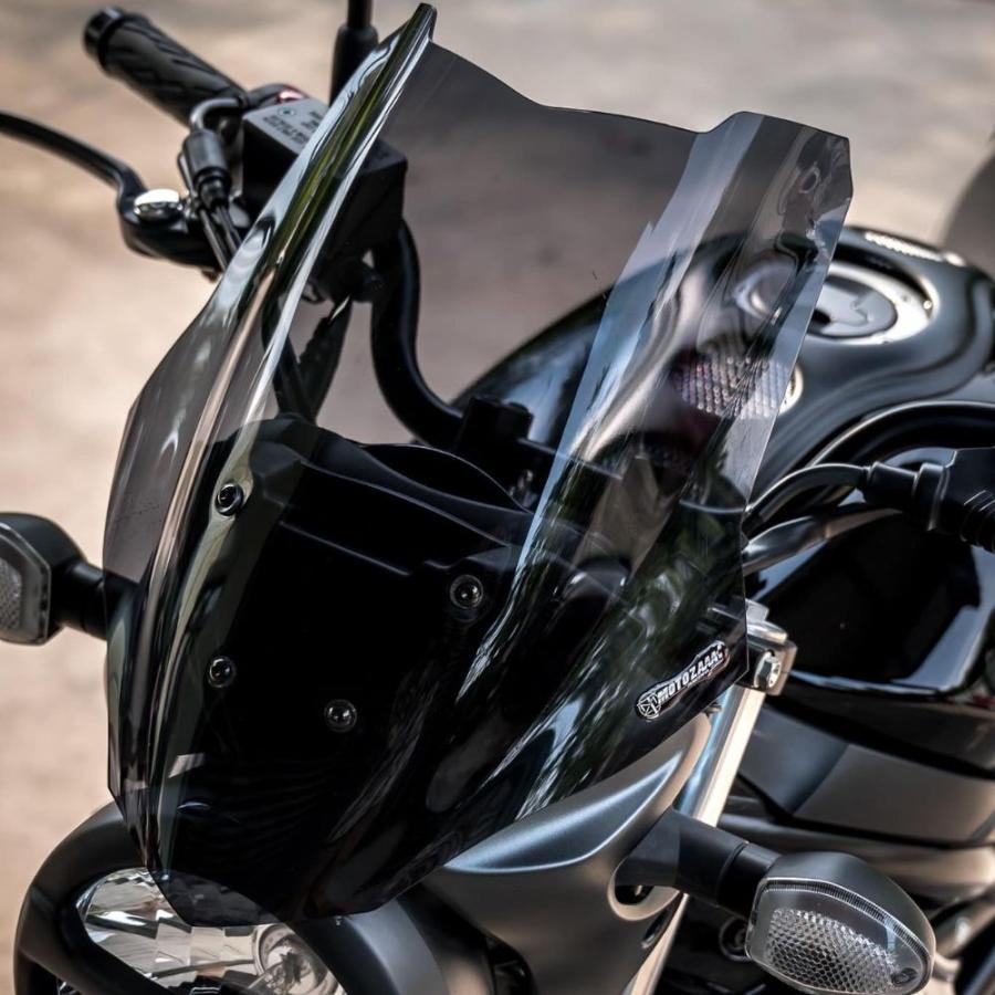 MOTOZAAA製専用スモークウインドスクリーン V2 SUZUKI SV650 ABS