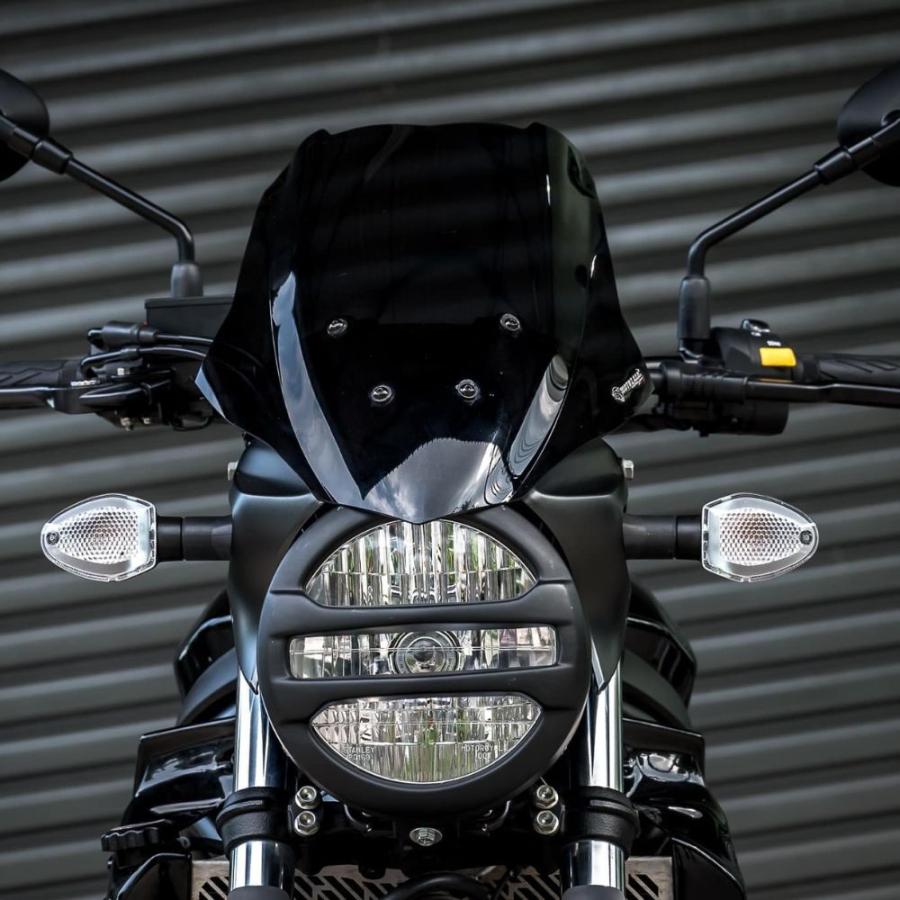 MOTOZAAA製専用スモークウインドスクリーン V2 SUZUKI SV650 ABS