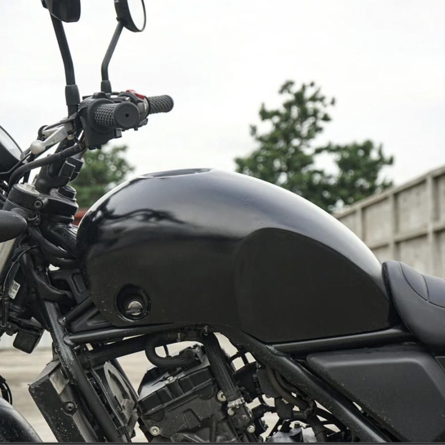 CL250 マットブラック プラスチックタンクカバー ホンダ（HONDA） MAXNUS ホンダCL250/500 マットブラック タンクカバー
