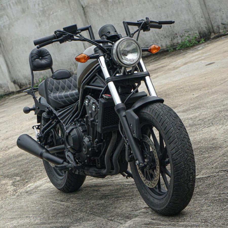 【最終値】【閲覧数879】Rebel250 ハンドルバー マッドブラック フィフティーバーハンドル+ レブル250/S 25年モデル マット