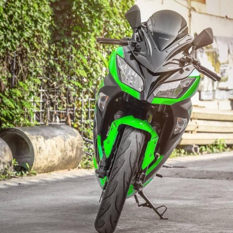 【スペイン製・ボウタイ付き】 爽やかなグリーンのドット柄セビジャーナス カワサキ/ZX-10R – シイナモータース
