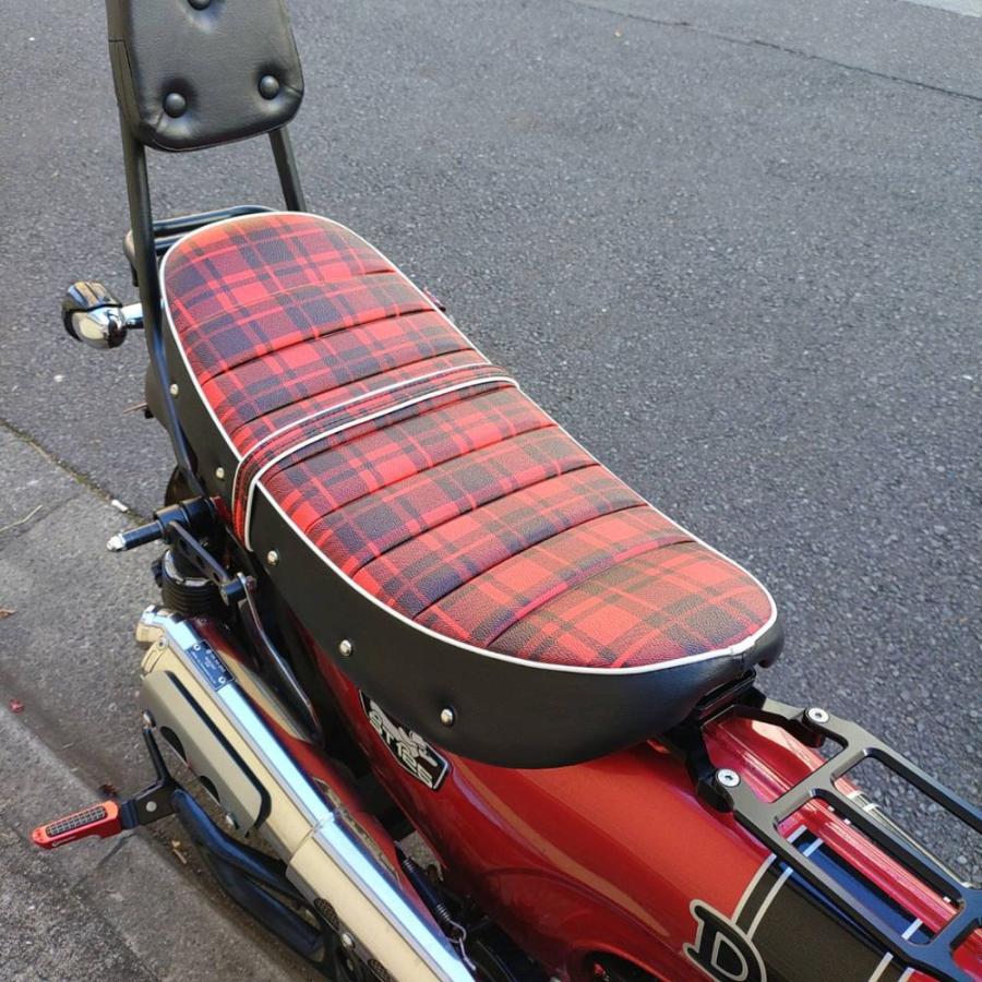 ホンダ（HONDA） ダックス125用交換シート タックロール レッド