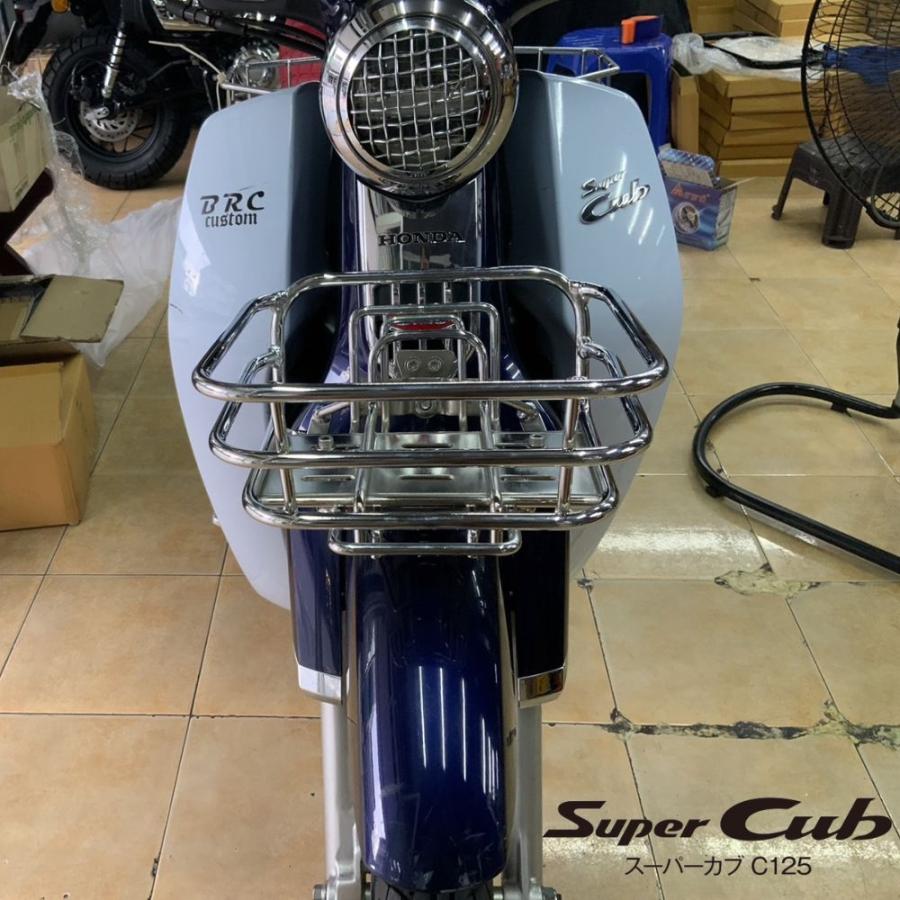 汎用リアラックバスケット /フロントラックバスケットHONDA Monkey DAX C125 CT125 YAMAHA PG1リアキャリア/フロントフェンダー用かごの画像
