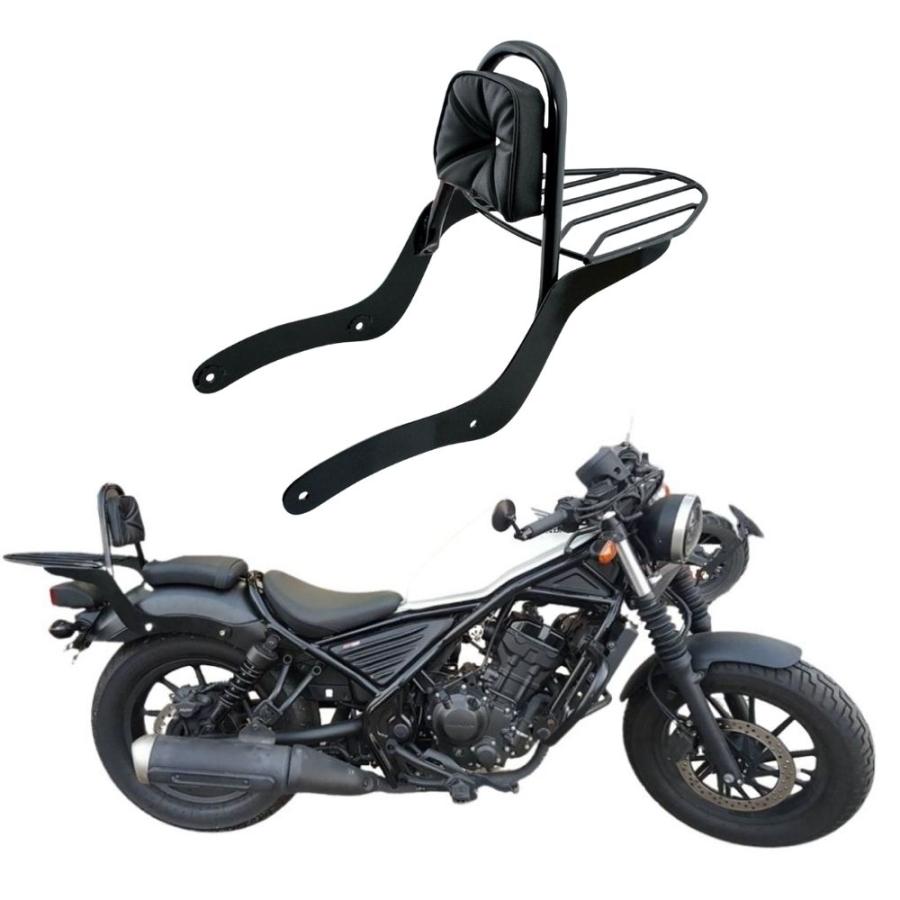 ホンダ GTR レブル250/500用背もたれ付リアキャリア Honda Rebel ホンダ GTR レブル250/500用背もたれ付リアキャリア Honda Rebel