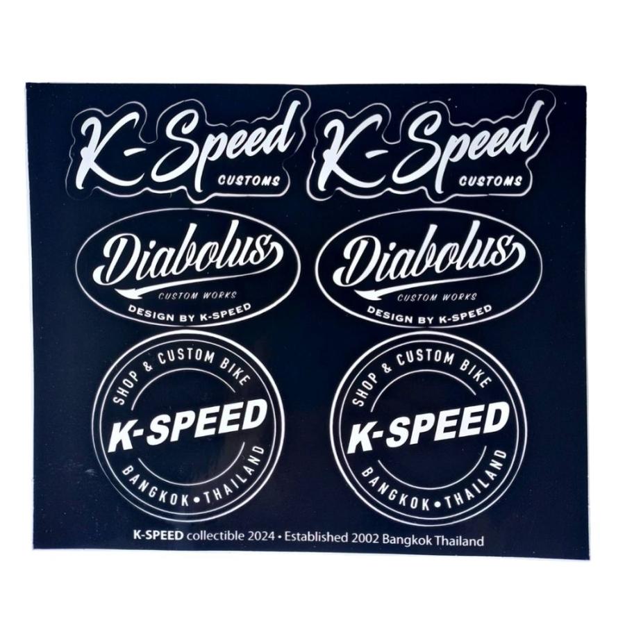 Diabolus by K-SPEED ロゴステッカー2枚セット Logo Collection 2024