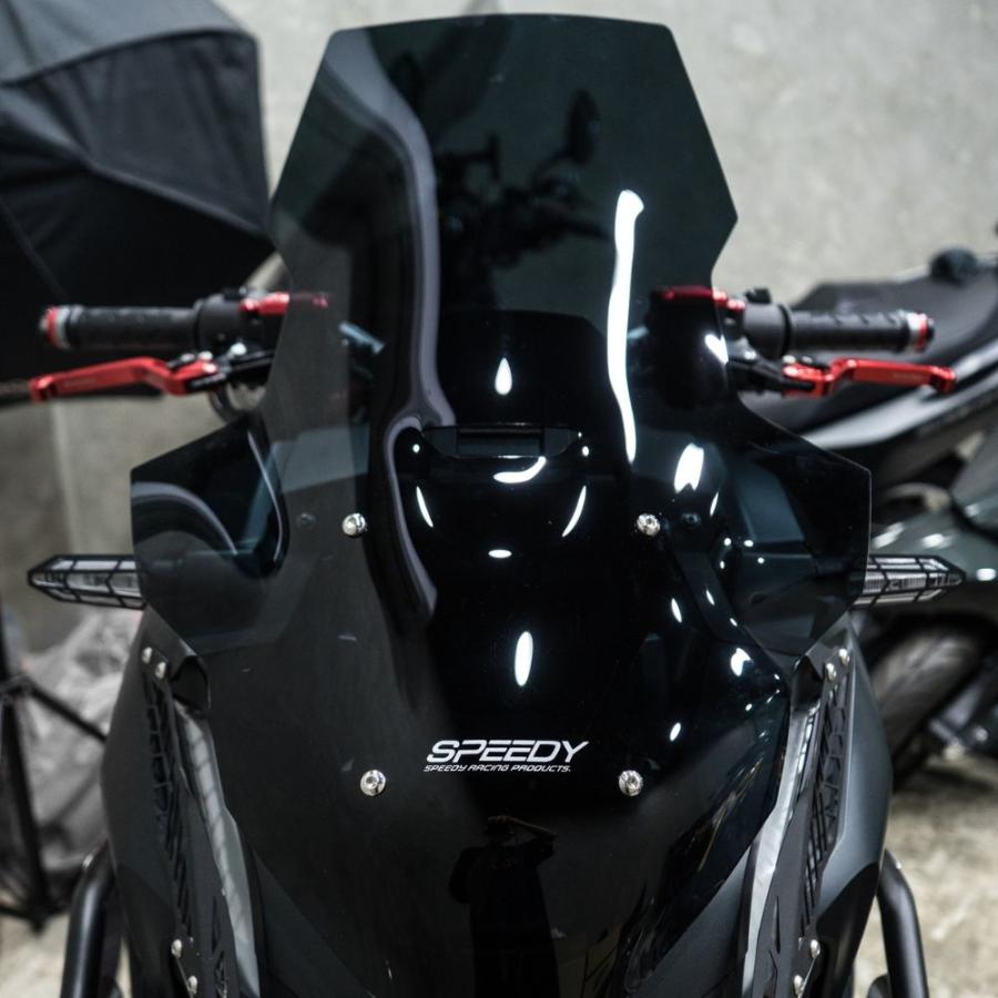 ホンダ ADV160/150ウインドシールド SPEEDY Windsheild #03 V2 Smoke /Clear For Honda ADV160/150 ウインドスクリーン スモーク/クリア｜smartsmokers｜02