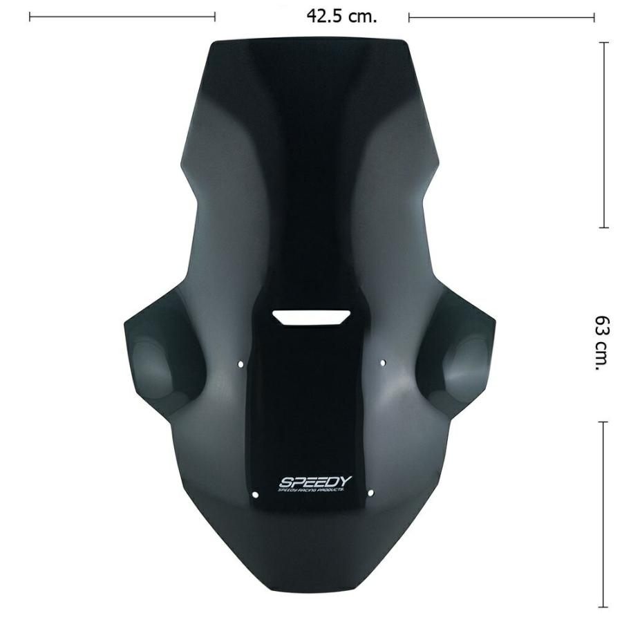 ホンダ ADV160/150ウインドシールド SPEEDY Windsheild #03 V2 Smoke /Clear For Honda ADV160/150 ウインドスクリーン スモーク/クリア｜smartsmokers｜06