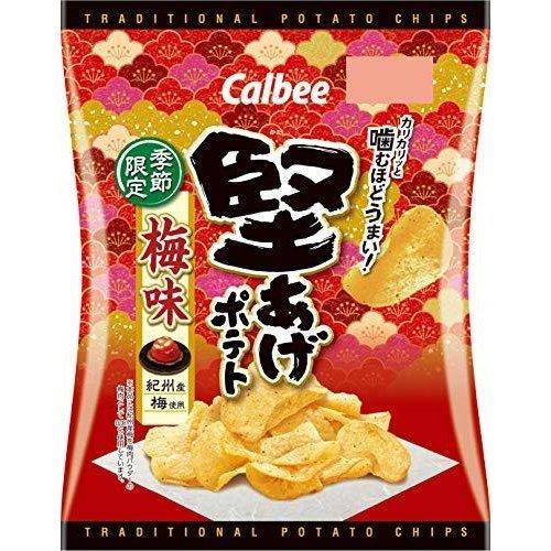 送料無料 12個 カルビー 堅あげポテト梅味60g 賞味期限21 07 31