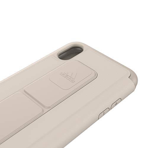 adidas アディダス iPhone X 手帳型ケース スタンド機能 グリップバンド付 スポーツ 耐衝撃 セサミ/プラチナメタリック | adidas Originals | 01
