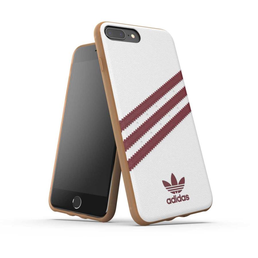 adidas アディダス iPhone 6 Plus / 6S Plus / 7 Plus / 8 Plus ケース 耐衝撃 TPU SAMBA サンバ x ガムソール ホワイト/カレッジエイトバーガンディー | adidas Originals