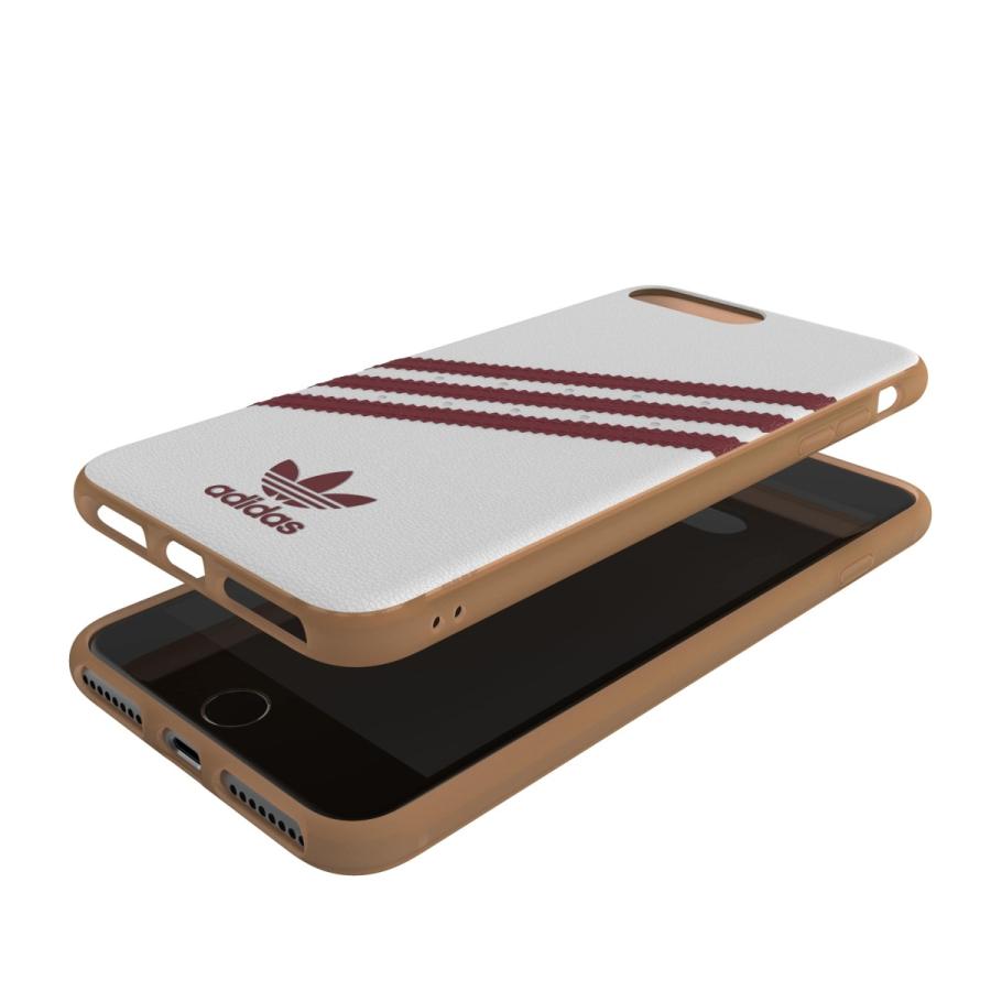 adidas アディダス iPhone 6 Plus / 6S Plus / 7 Plus / 8 Plus ケース 耐衝撃 TPU SAMBA サンバ x ガムソール ホワイト/カレッジエイトバーガンディー | adidas Originals | 07