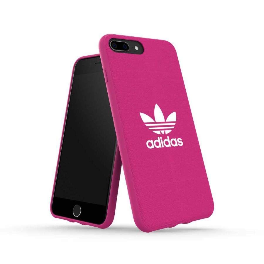 adidas アディダス iPhone 6 Plus / 6S Plus / 7 Plus / 8 Plus ケース 耐衝撃 TPU キャンバス地 adicolor ショックピンク ロゴ おしゃれ ブランド | adidas Originals