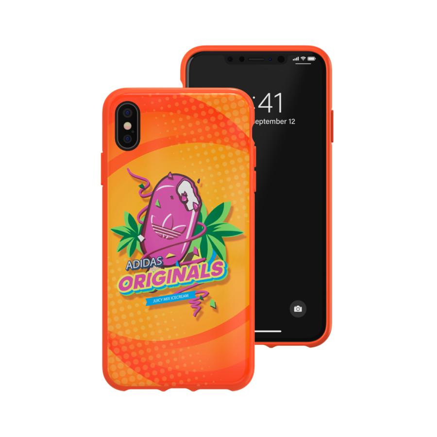 adidas アディダス iPhone XS Max ケース スマホケース 耐衝撃 TPU BODEGA アクティブオレンジ おしゃれ ブランド | adidas | 03