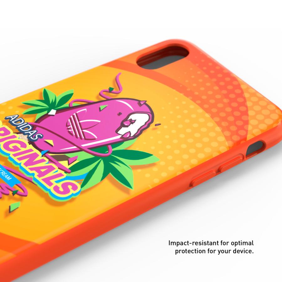 adidas アディダス iPhone XS Max ケース スマホケース 耐衝撃 TPU BODEGA アクティブオレンジ おしゃれ ブランド | adidas | 04