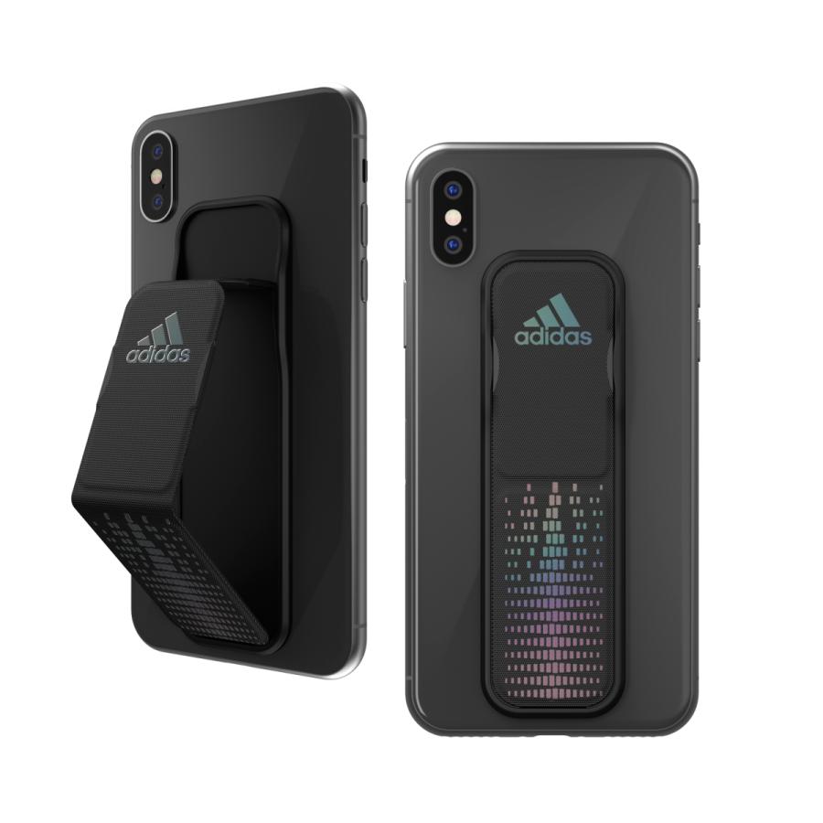 adidas アディダス ユニバーサル グリップバンド Lサイズ (iPhone 6+/6s+/7+/8+ XR Xs Max 11 11 Pro Max等 対応）ブラック・ホロ おしゃれ ブランド｜smartstyle-select｜04