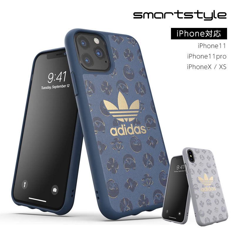 adidas アディダス iPhone11pro 11 pro iPhoneXS X XS ケース ブランド ロゴ おしゃれ 人気 かわいい 耐衝撃 モノグラム グレー | adidas Originals