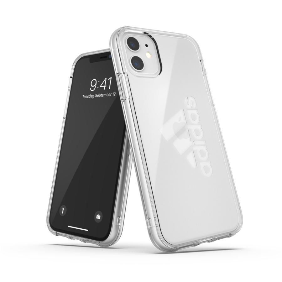 adidas アディダス iPhone 11 ケース クリアケース スマホケース アイフォン カバー 耐衝撃 TPU ビッグ・ロゴ クリアカラー おしゃれ スマホカバー ブランド｜smartstyle-select