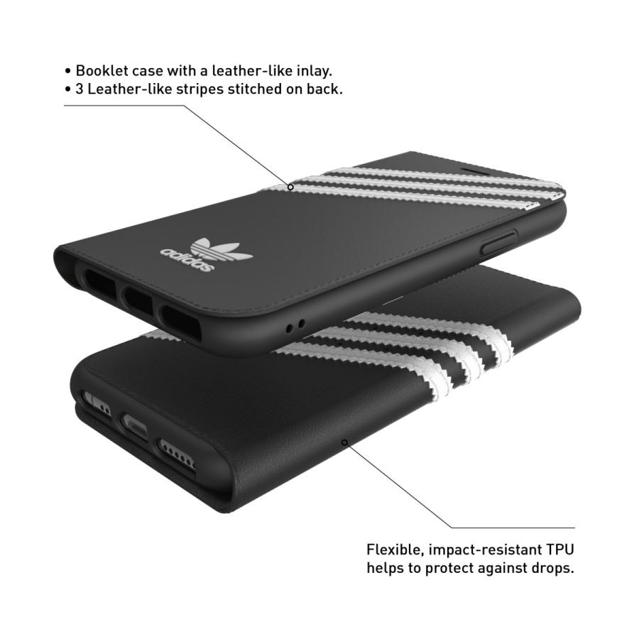 adidas アディダス iPhone 11 Pro Max 手帳型ケース アイフォン 手帳 ケース カバー スマホケース 耐衝撃 TPU SAMBA サンバ ブラック 黒 おしゃれ ブランド | adidas Originals | 02