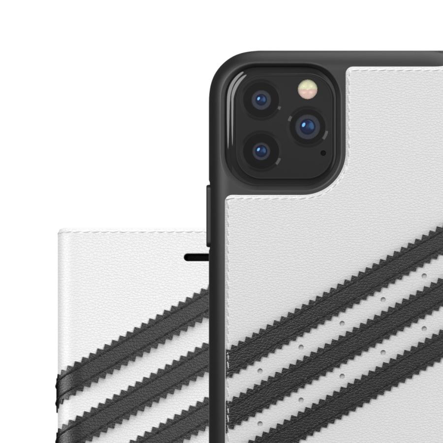 adidas iPhone 11 Pro 手帳型ケース ブラック/ホワイト adidas Originals アディダス iPhone 11 Pro Max 手帳型ケース