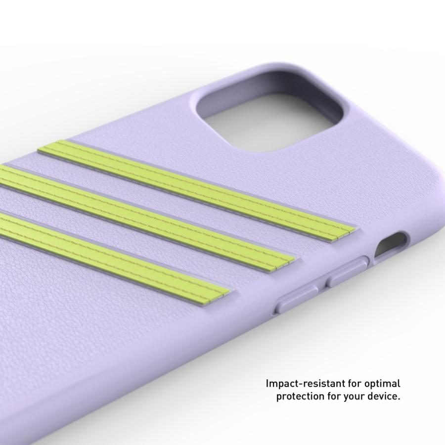 adidas アディダス iPhone 11 Pro ケース スマホケース 耐衝撃 SAMBA サンバ パープルティント/ハイレゾイエロー｜smartstyle-select｜05