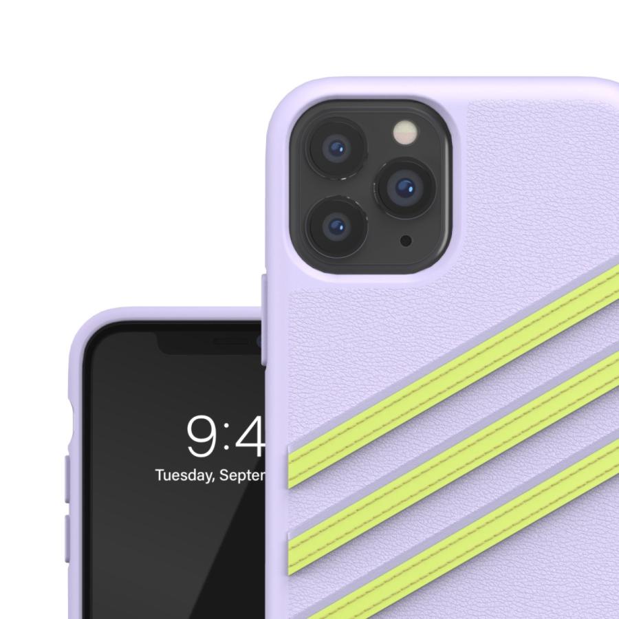 adidas アディダス iPhone 11 Pro ケース スマホケース 耐衝撃 SAMBA サンバ パープルティント/ハイレゾイエロー | adidas Originals | 05