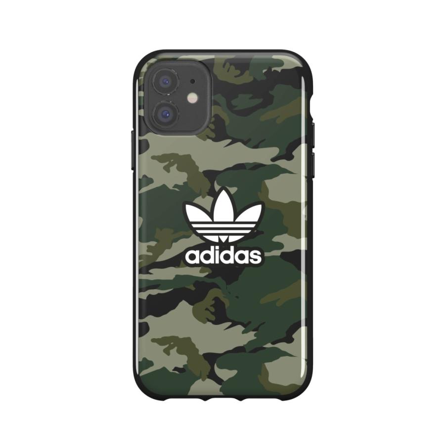 adidas アディダス iPhone11 ケース スマホケース アイフォン カバー 耐衝撃 TPU カモ柄 プリント ブラック x ナイトカーゴ 黒 おしゃれ スマホカバー ブランド | adidas Originals | 01