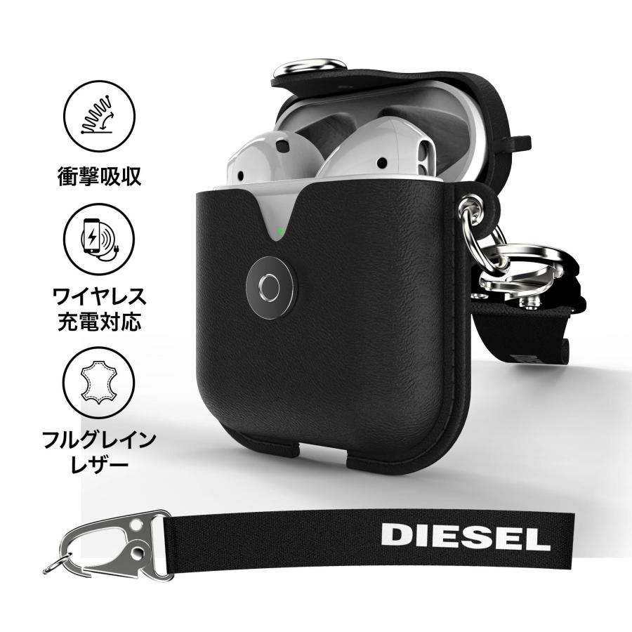 送料無料 DIESEL AirPods 第3世代 / AirPods Pro 第1&第2世代 ケース プレミアムレザー レザーケース 本革 付属クリップ [ ブラック 黒 レッド 赤 ]｜smartstyle-select｜12