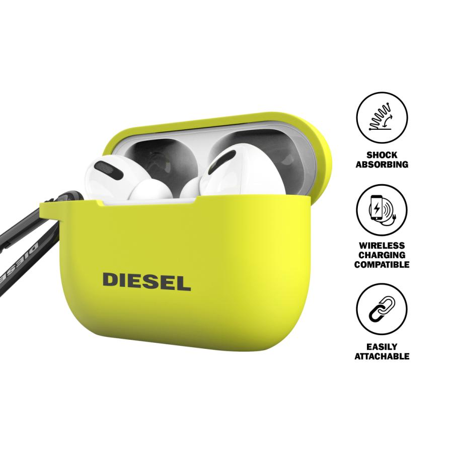 DIESEL ディーゼル AirPods Pro ケース カバー エアーポッズ プロ シリコンカバー カラビナ付き ネオンライム 黄緑 イヤホン ホルダー 耐衝撃 送料無料 :41941:smartstyle ヤフー店 - 通販 - Yahoo!ショッピング DIESEL ディーゼル AirPods Pro ケース カバー エアーポッズ プロ シリコンカバー カラビナ付き ネオンライム 黄緑 イヤホン ホルダー 耐衝撃 送料無料 :41941:smartstyle ヤフー店 - 通販 - Yahoo!ショッピング