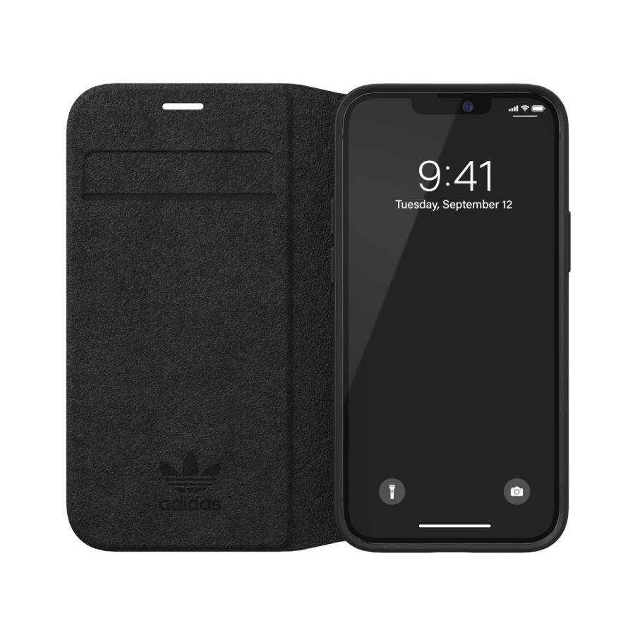 adidas アディダス iPhone 12 Mini 手帳型ケース アイフォン 手帳 ケース カバー スマホケース 耐衝撃 TPU BASIC ブラック 黒 おしゃれ スマホカバー ブランド | adidas Originals | 03