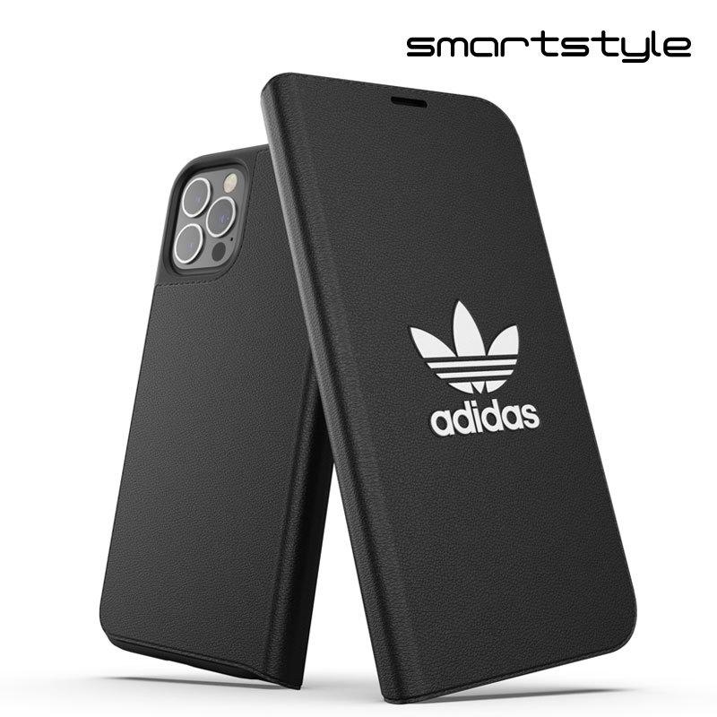 adidas アディダス iPhone12 / iPhone12pro 手帳型ケース アイフォン 手帳 ケース カバー スマホケース 耐衝撃 TPU BASIC ブラック 黒 おしゃれ ブランド | adidas Originals